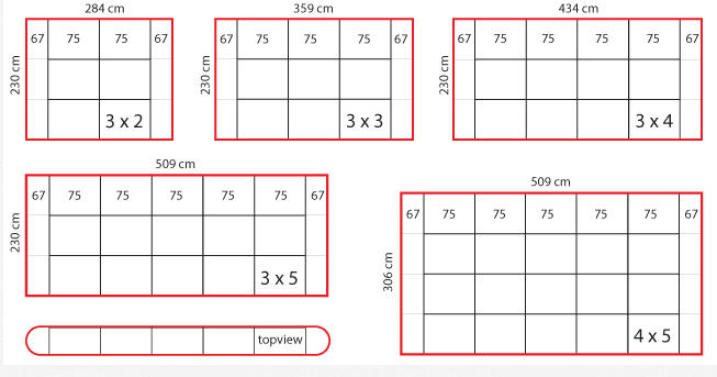 ขนาด Pull Frame (Pop up)